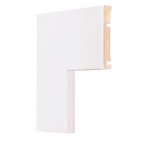 Guarnição de Poliestireno Lisa 10cm X 15mm X 2,40m - caixa com 28,8 Unidade - Branco
