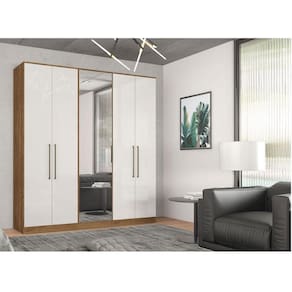 Quarto de Casal Irlanda Ambiente Composição 5 Amêndola Branco – Demartêz