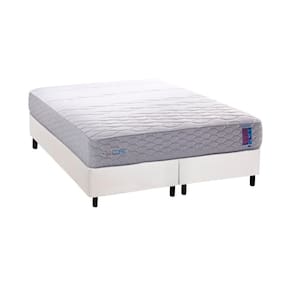 Conjunto Box Queen: Colchão Anatômico Herval D33 / Ag 65 FeelCore + Base CRC Courano White (158x198)