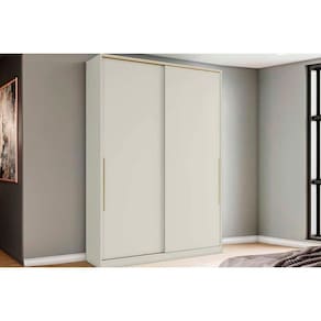 Guarda Roupa Modulado MC10 Seletto c/ 2 Portas de Correr e 3 Gavetas cor Areia - Henn