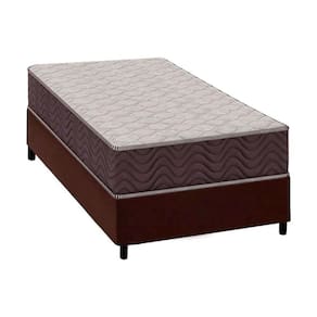 Conjunto Box Solteiro: Colchão Espuma Ortobom D28 Anatômico Airtech 60 + Base CRC Courano Brown (78x188x18)