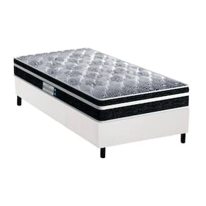 Cama Box Solteiro: Colchão Espuma D33 Probel /EP Anatômico Advanced Tech1500 Plus + Base CRC Courano White(88x188)
