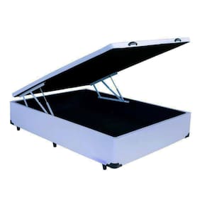 Base Baú Cama Box Viúva 41x188x128 Cor Branco