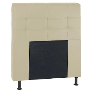 Cabeceira Paris Solteiro Suede Havaí Cor Bege