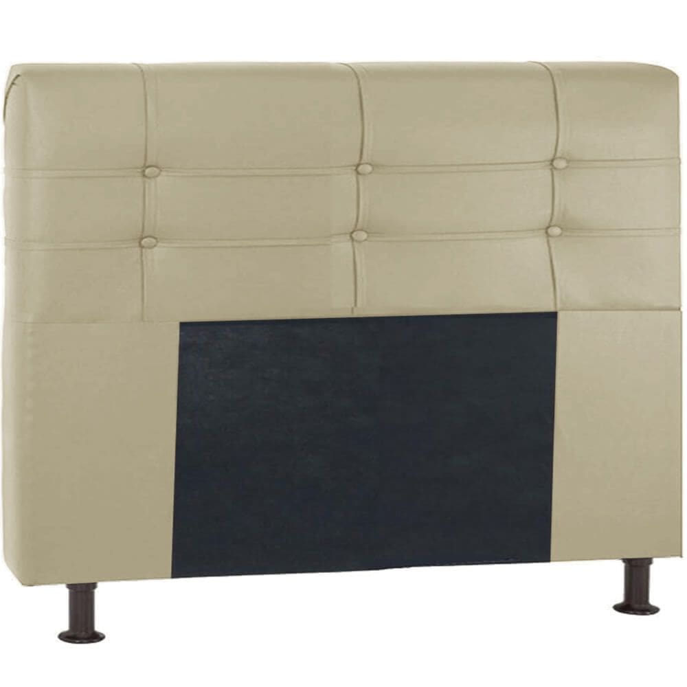 Cabeceira Queen Suede Paris Havaí Cor Bege
