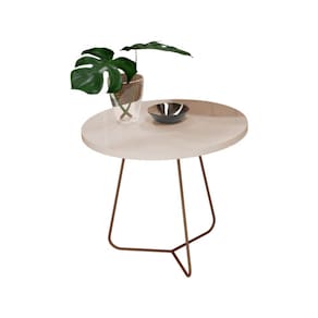 Mesa Lateral Luxo 8005 JB Bechara Cor Branco