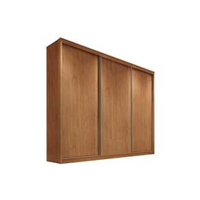 Guarda Roupa 3 Portas de Correr e 8 Gavetas Arezzo/Medelim Cumaru - Novo Horizonte