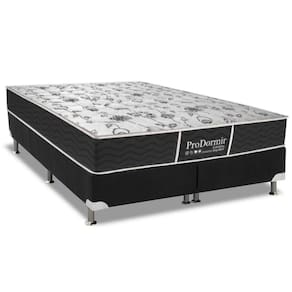 Conjunto Box Viúva: Colchão Molas Probel Bonnel ProDormir Sleep + Base CRC Suede Black (128x188)