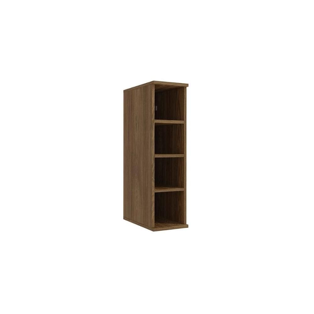 Armário Aéreo Cozinha Modulado Garrafeiro Curve N642 73.5 cm Nogueira - Kappesberg