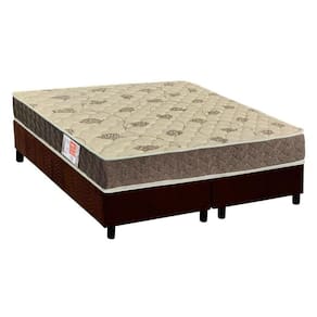 Conjunto Box Queen: Colchão Espuma Orthoflex D33 Comfortpedic Line + Base CRC Suede Brown (158x198)
