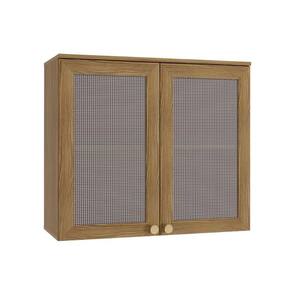 Módulo Cozinha Kappesberg Botanic Armário Botanic M633 c/ 2 Portas c/ Tela 80cm Nogueira - Kappesberg