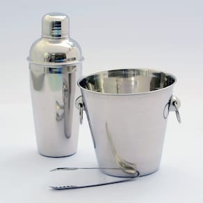 Kit Bar 3 Peças (Balde / Pegador / Coqueteleira 500Ml) - Ad