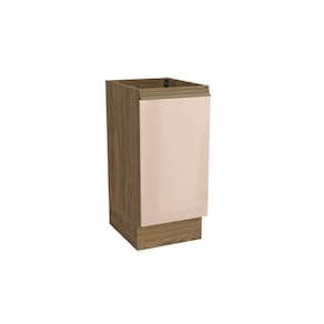 Gabinete de Cozinha Modulado Balcão Curve N622 c/ 1 Porta s/Tampo 40cm Nogueira/Macadamia - Kappesberg