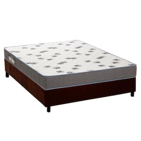 Conjunto Box Casal: Colchão Espuma Ortobom D33 Light Saúde + Base CRC Suede Brown (138x188)