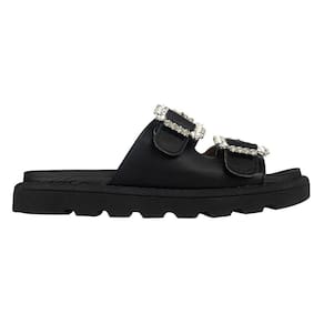 Sandália Papete Vizzano Flat Form Tira Fivela