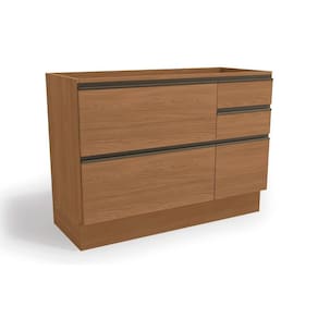 Gabinete de Cozinha Modulado Balcão Maxxi G746 c/ 1 Porta e 4 Gavetas s/Tampo 120cm Canela - Kappesberg