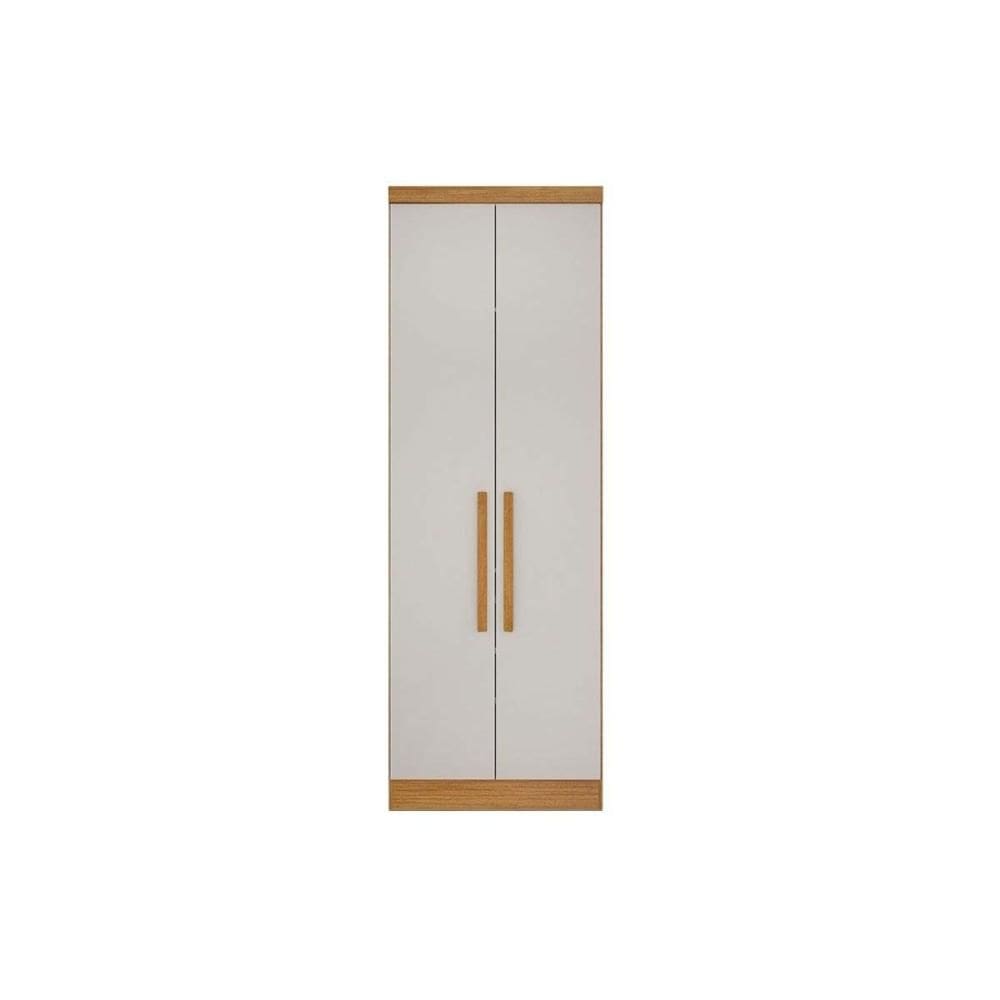 Módulo de Quarto Solteiro Guarda Roupa c/ 2 Portas e 3 Gavetas Rizon/Linea Cumaru/Fendi - Novo Horizonte