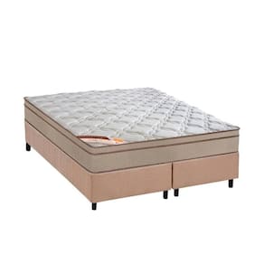 Conjunto Box King: Colchão Molas Castor Bonnel Revolution + Base CRC Suede Clean (193x203)