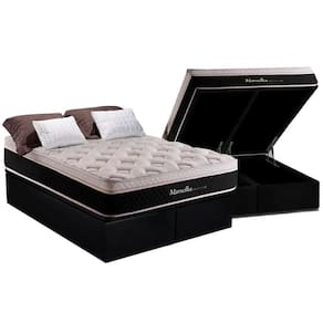Conjunto Box Baú King: Colchão Molas Herval Maxspring Marselha + Base CRC Suede Black (193x203)