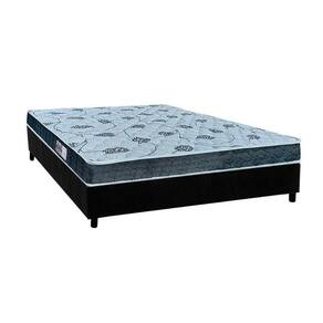 Cama Box Casal: Colchão Espuma Orthoflex D45/EP Anatômico Cecina + Base CRC Suede Black(138x188)