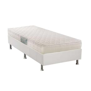 Conjunto Box Solteiro: Colchão Espuma Herval D45 Droom + Base CRC Courano White (88x188)