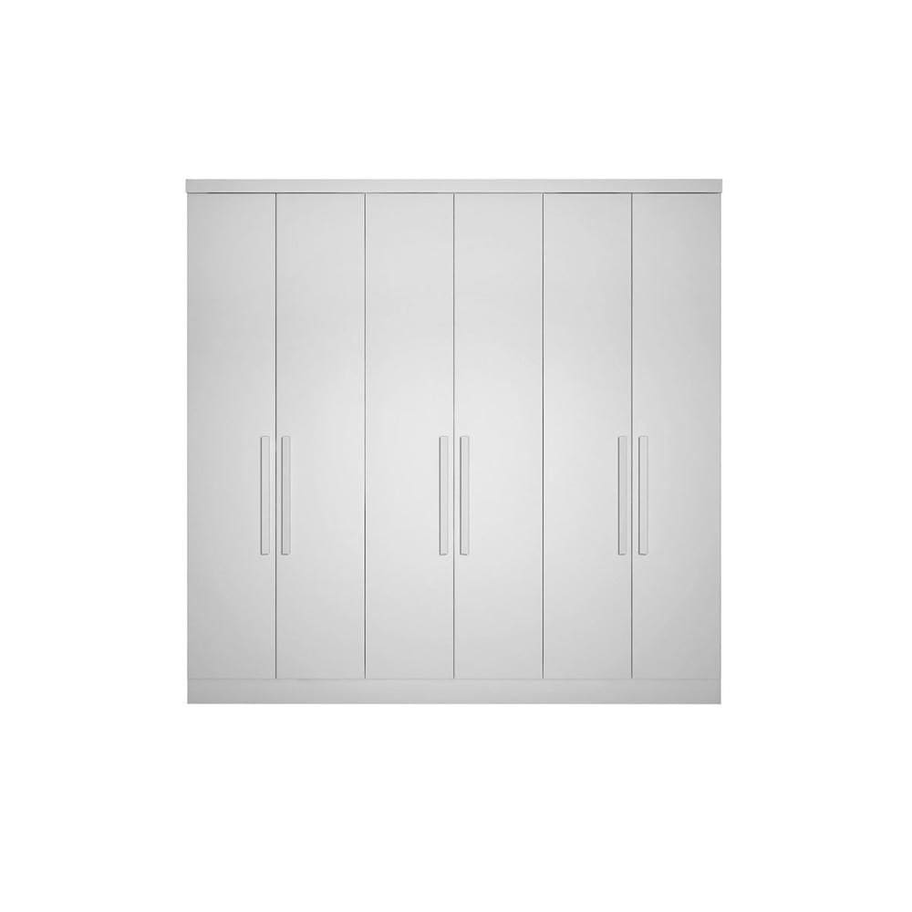 Guarda Roupa Modulado Rizon c/ 6 Portas e 4 Gavetas cor Branco - Novo Horizonte