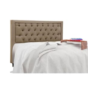 Cabeceira Cama Box Estofada King Baronesa Plus Suede Bege - Simbal
