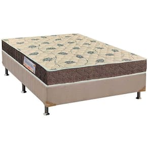 Cama Box Casal: Colchão Ortopédico Orthoflex D33/EP Anatômico Matera + Base CRC Suede Clean(138x188)