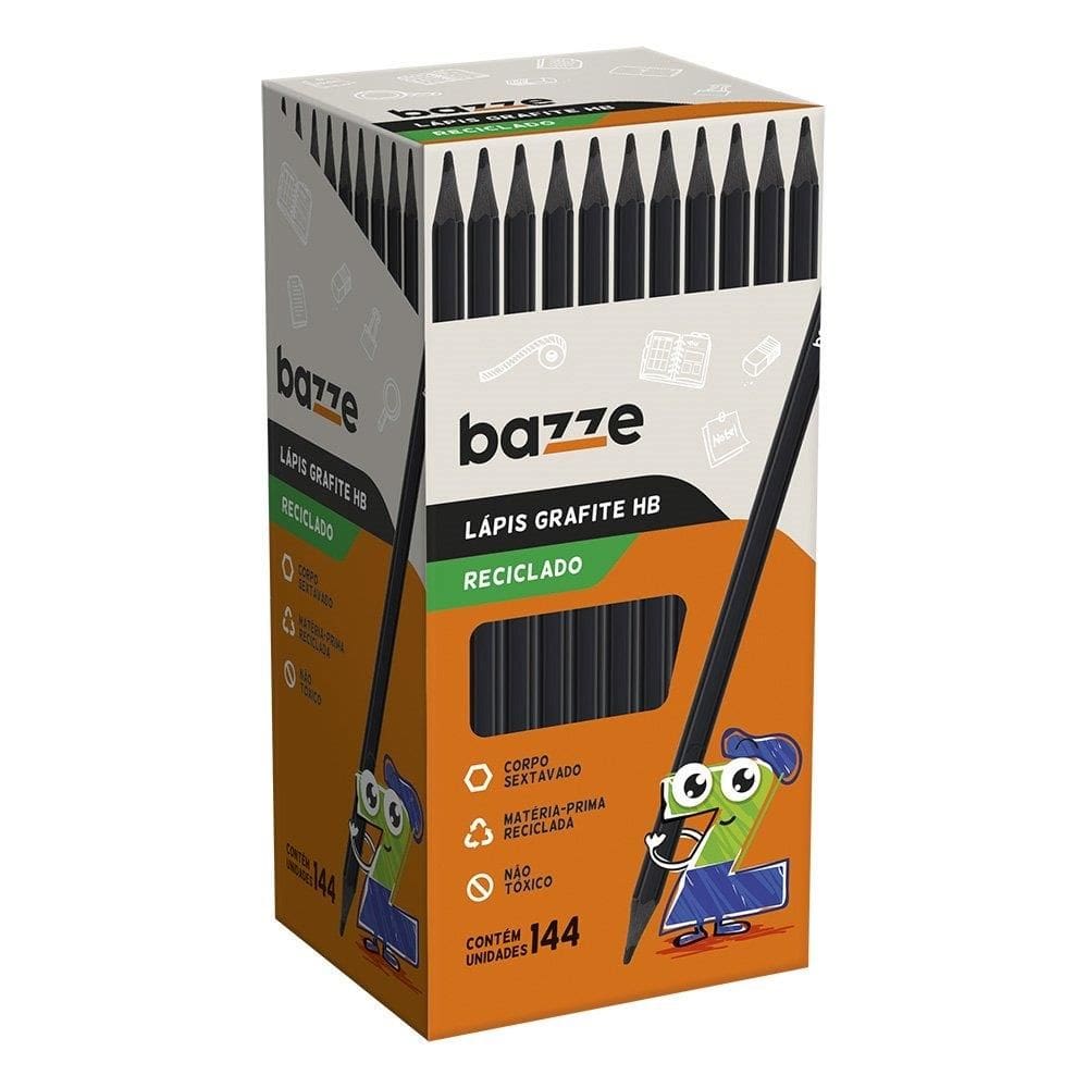 Lapis Bazze Grafite Sextavado Reciclado 144X1