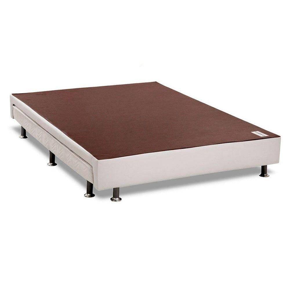Cama Box Base c/ Auxiliar Casal Revolution Courano White (138x188) - Ortobom