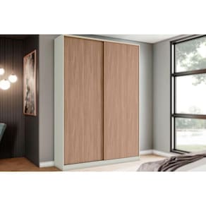 Guarda Roupa Modulado MC10 Seletto c/ 2 Portas de Correr cor Areia/Jequitibá - Henn