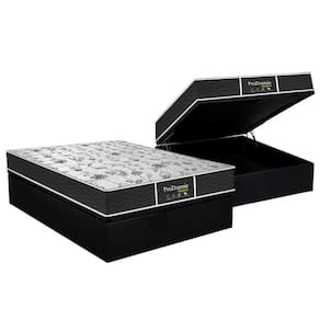 Conjunto Box Baú Casal: Colchão Molas Probel Prolastic ProDormir Sleep + Base CRC Courano Black (138x188)