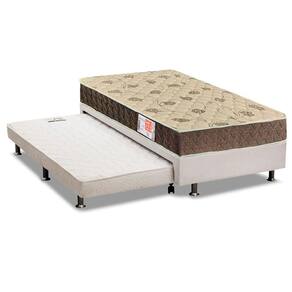 Conjunto Box Solteiro: Colchão Espuma Orthoflex D33 Comfortpedic Line + Base CRC Courano White (88x188)