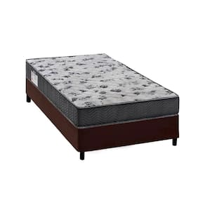 Cama Box Solteiro: Colchão Espuma Ortobom D33/EP Anatômico Fort Tech ISO 100 + Base CRC Courano Brown(88x188)