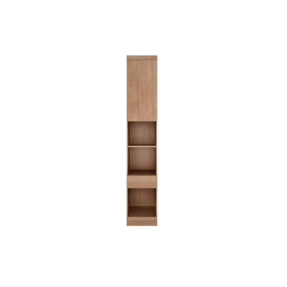 Mesa de Cabeceira Modulada Armário de Rizon/Linea c/ 1 Porta e 1 Gaveta Cumaru - Novo Horizonte