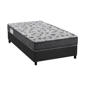 Cama Box Solteiro: Colchão Ortopédico Ortobom D33/EP Anatômico ISO 100 Ultra Firme + Base CRC Suede Gray(88x188)