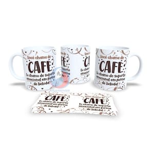 Caneca Cerâmica Personalizada Café - Modelo 785077