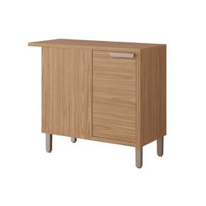 Módulo Cozinha MGM Eloise Balcão c/ Tampo Estela Nicho de Canto c/ 1 Porta 92cm Freijo-MGM