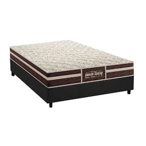 Cama Box Casal: Colchão Ortopédico Probel Guarda Costas Extra Firme + Base CRC Suede Gray(138x188)