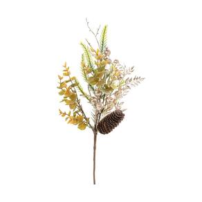 Natal Decoracao Galhos Medio C/ Folhas 44 Cm