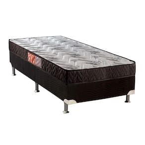 Conjunto Box Solteiro: Colchão Espuma Paropas D23 Pasquale + Base Unviersal Suede Black CRC(88x188)