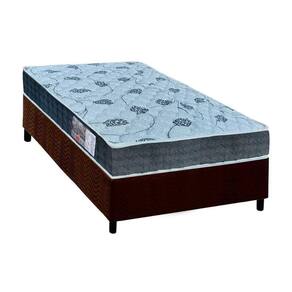 Cama Box Solteiro: Colchão Ortopédico Orthoflex D45/EP Anatômico Cecina + Base CRC Suede Brown(88x188)