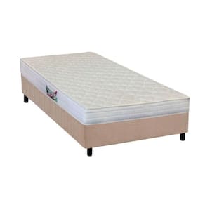 Conjunto Box Solteiro: Colchão Anatômico Herval AG65 Frontier + Base CRC Suede Clean(88x188)