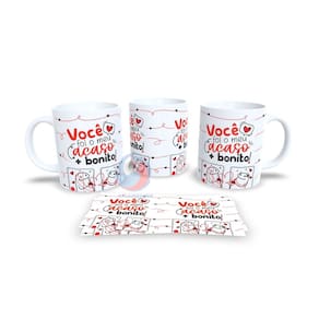 Caneca Cerâmica Personalizada Dia dos Namorados / Casal - Modelo 785082