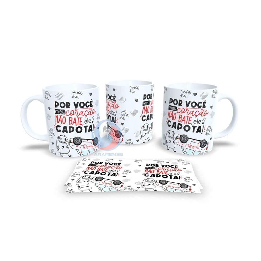 Caneca Cerâmica Personalizada Dia dos Namorados / Casal - Modelo 785109