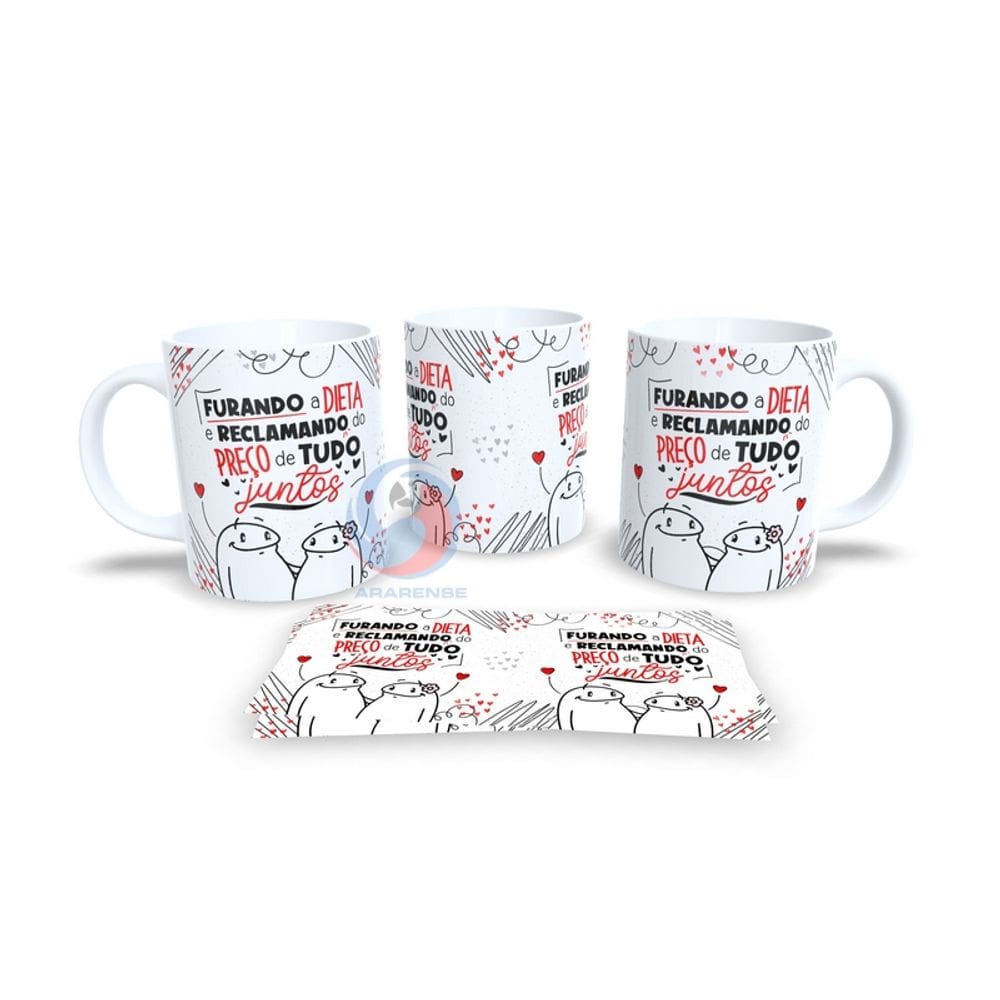 Caneca Cerâmica Personalizada Dia dos Namorados / Casal - Modelo 785105