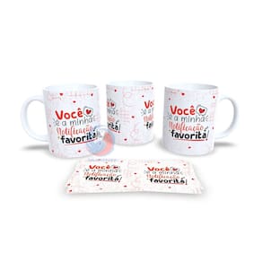 Caneca Cerâmica Personalizada Dia dos Namorados / Casal - Modelo 785081