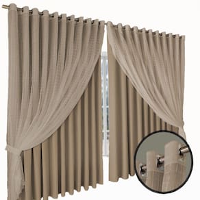 cortina blecaute para quarto e sala Jade 8,00 x 2,90 bege
