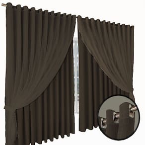 cortina para quarto e sala blecaute Jade 8,00 x 2,90 marrom