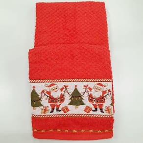 Pano de Copa Vida II Natal Vermelho 45 cm x 70 cm - Dohler
